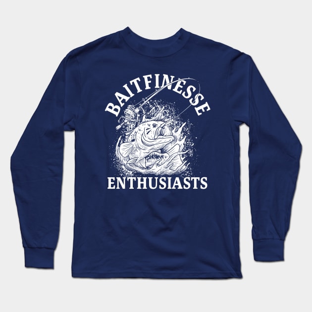 BAITFINESSE ENTHUSIASTS Long Sleeve T-Shirt by damzu